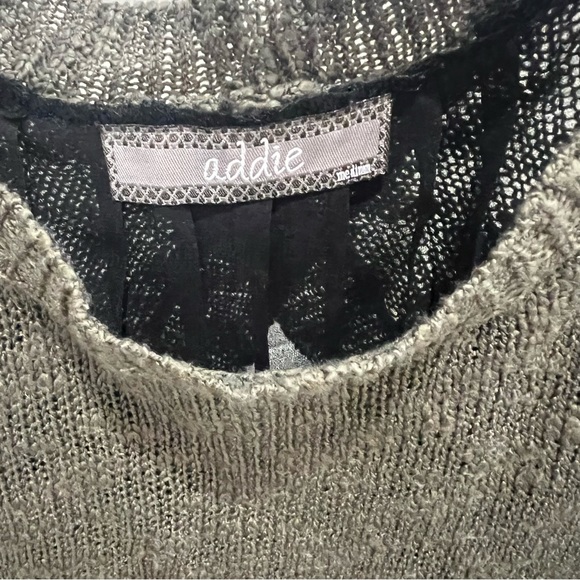 Addie Charcoal Gray Flowy Sweater - Picture 3 of 4